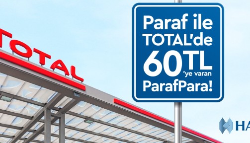 Paraf Üyesi Total İstasyonlari'ndan Yapacağiniz Akaryakit Alişverişlerinize 60tl'ye Varan Parafpara Hediye!